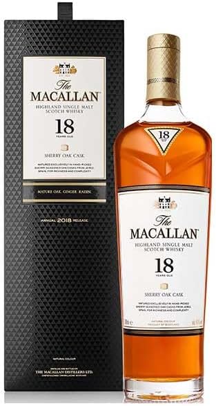 The Macallan 18 Year Sherry Oak Single Malt Scotch Whisky 700ml